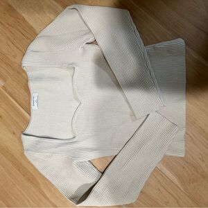 Babaton long sleeve sculpt knit top